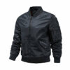 bombers-noir-militaire-style-veste-524 Bombers Fekete katonai stílusú kabát