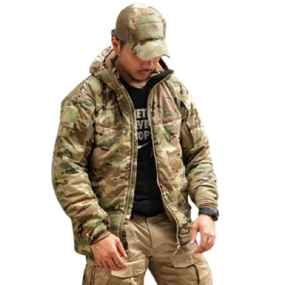 Camouflage vadászkabát