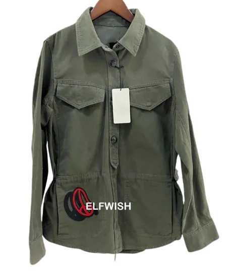 veste-vert-arme-pour-femme-638 Női katonai zöld kabát